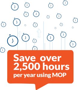 Save over 2,500 hours per year using MOP
