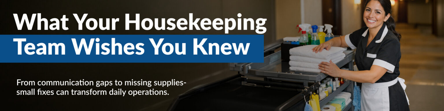 Housekeeping team sharing helpful insights.